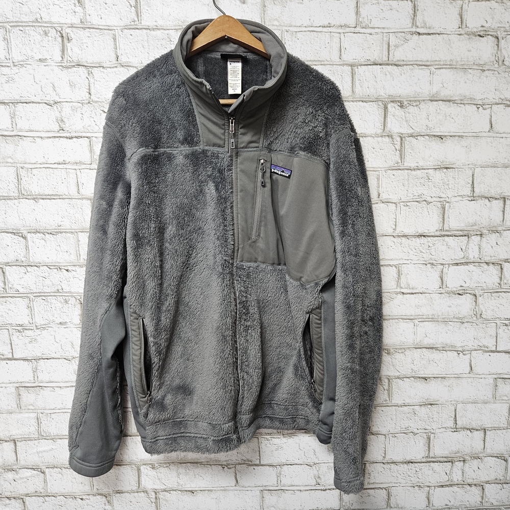 Patagonia Men's R3 Hi-Loft Gray Fleece Jacket Size XL Full Zip